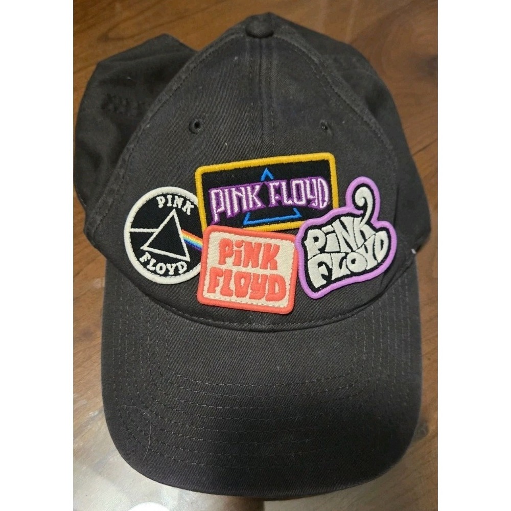 American Needle Pink Floyd Patch Hat Black Adjustable Strapback Band Cap Unisex